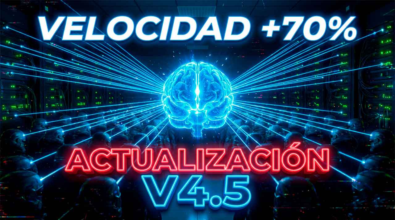 ⚡ ACTUALIZACIÓN DE NÚCLEO: Activado Protocolo "Mente de Colmena" (70% Más Rápido) + Migración Urgente
